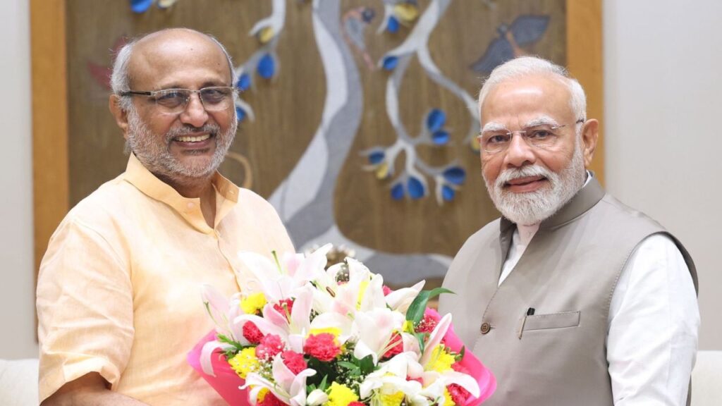 CP Radhakrishnan meets PM Modi