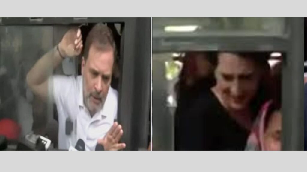 Rahul and Priyanka among many INDIA Bloc leaders detained by Police