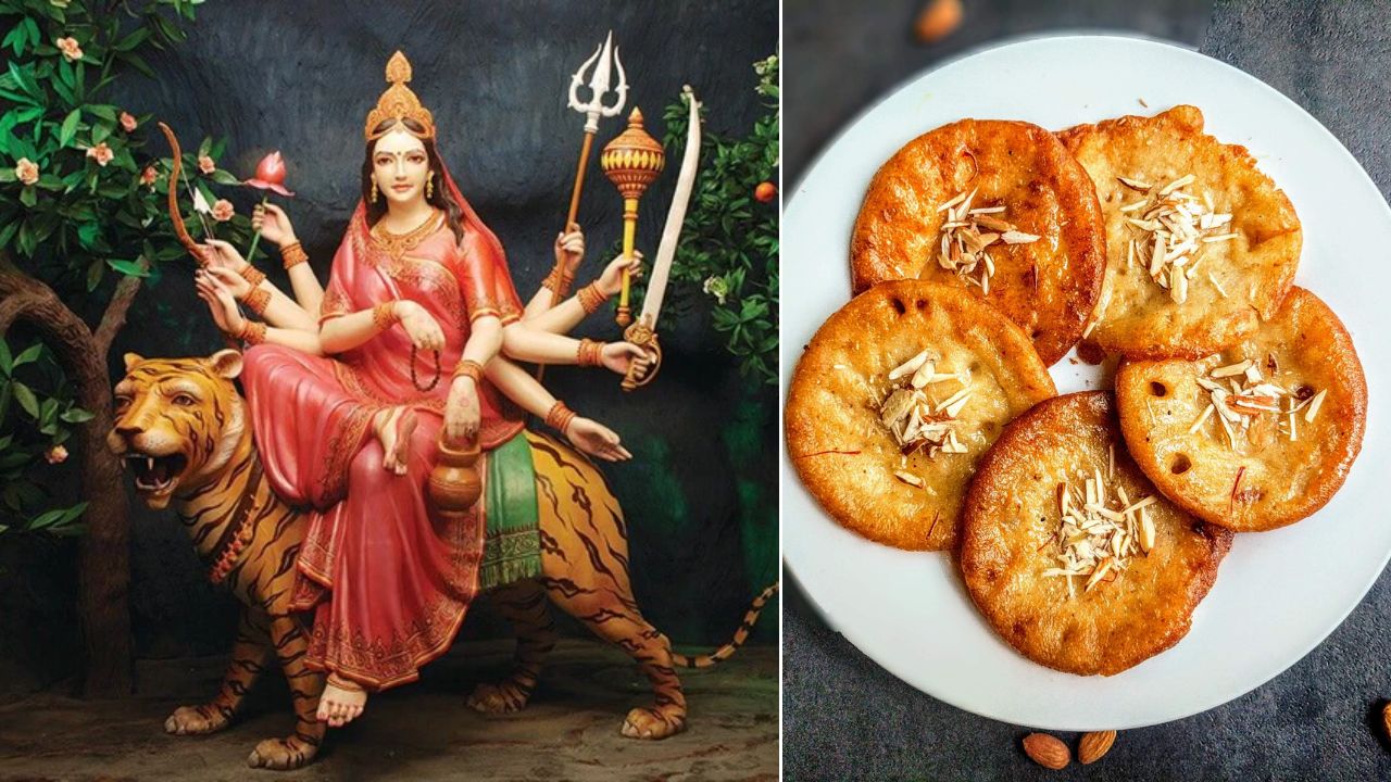 Shardiya Navratri Day 4: Worship Maa Kushmanda with Malpua and offer Bel flower