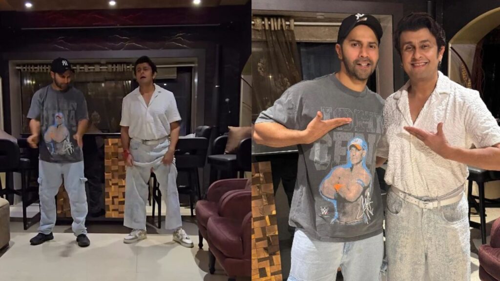 Varun Dhawan and Sonu Nigam dances on 'Bijuriya'