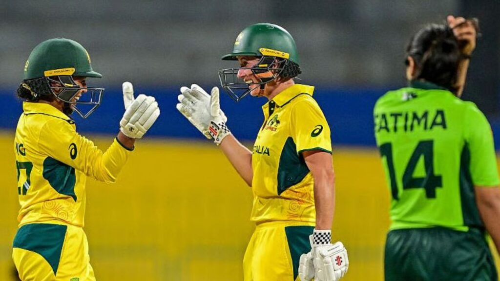 Icc women's world cup 2025 ausatralia beat pakistan