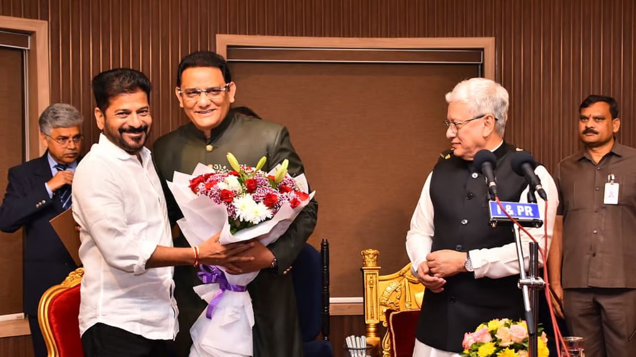 Telangana: Former cricketer Mohammad Azharuddin sworn in as a Minister in State Cabinet