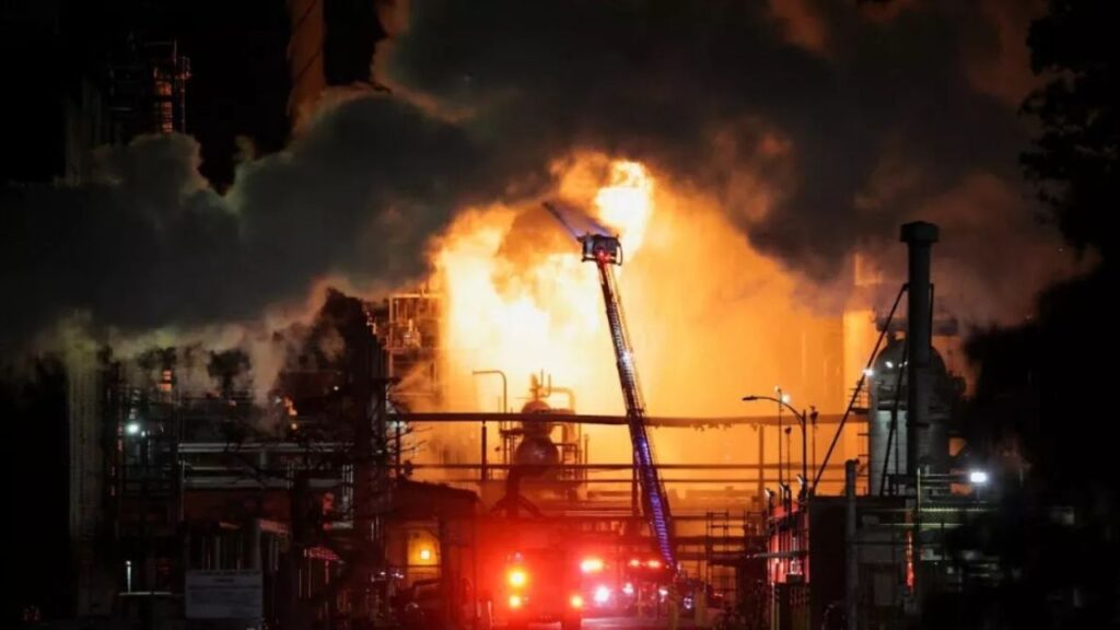 Fire breaks out at Chevron's El Segundo refinery in Los Angeles