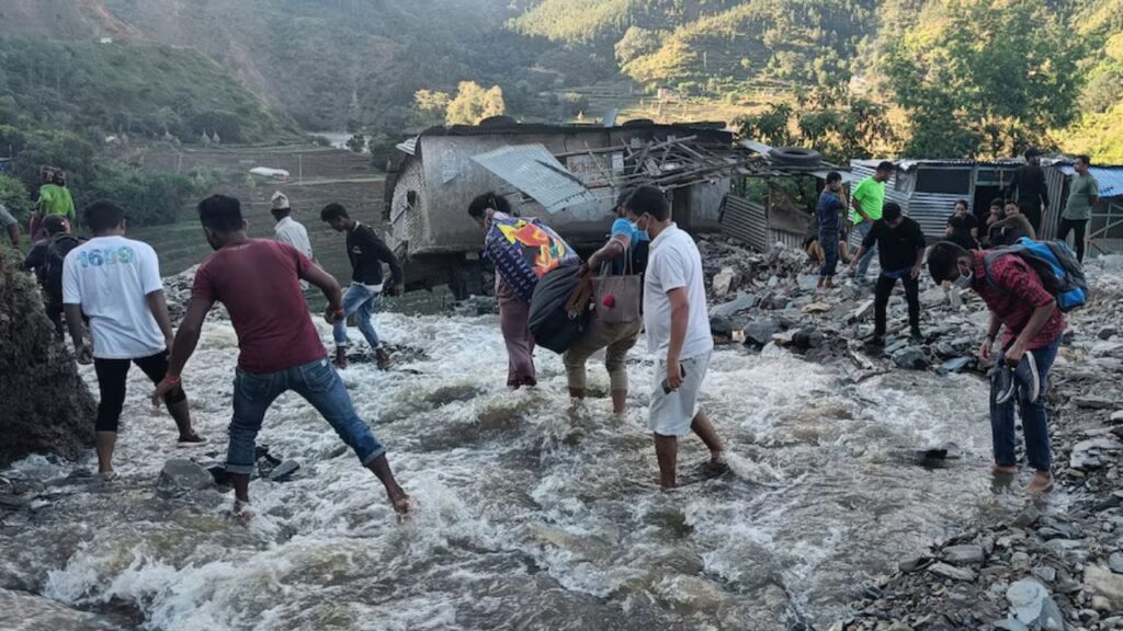 Heavy rains paralyse life in Nepal