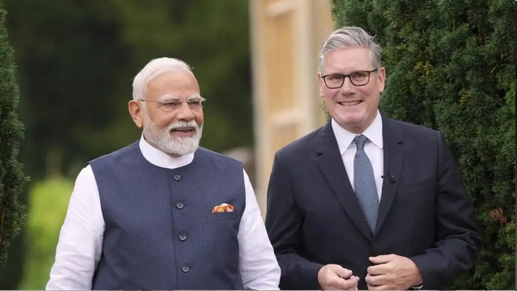 PM Modi with British PM Starmer