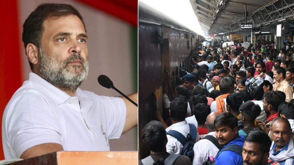 Rahul Gandhi hits out at government over Bihar train rush
