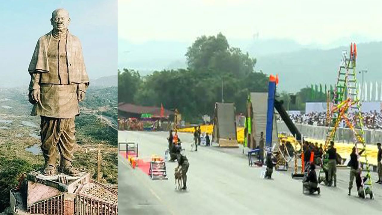 Gujarat: Exemplary skills shown by BSF dog squad in Rashtriya Ekta Diwas parade at Ekta Nagar