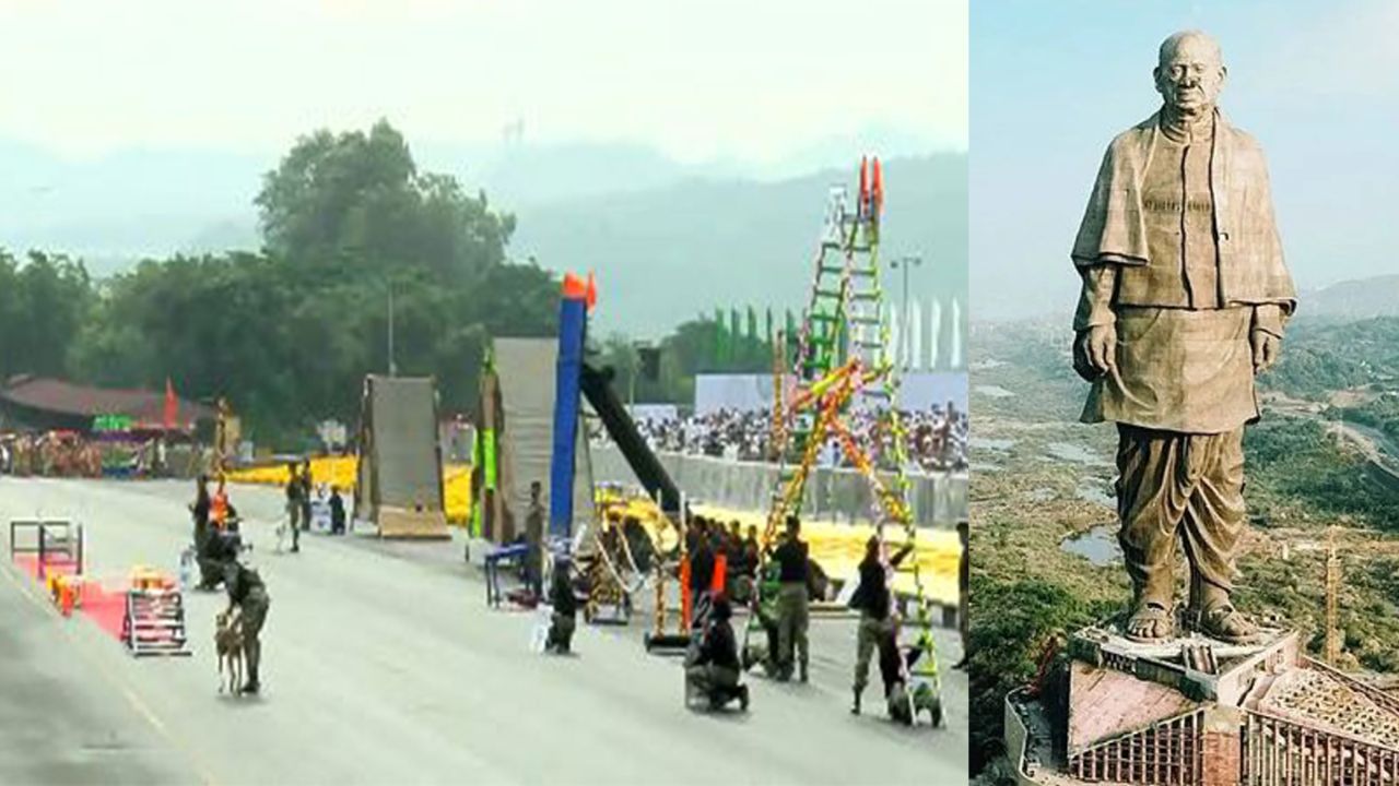 Gujarat: Exemplary skills shown by BSF dog squad Rashtriya Ekta Diwas parade in Ekta Nagar