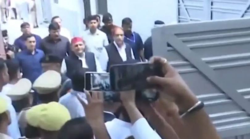 SP Supremo Akhilesh Yadav in Rampur