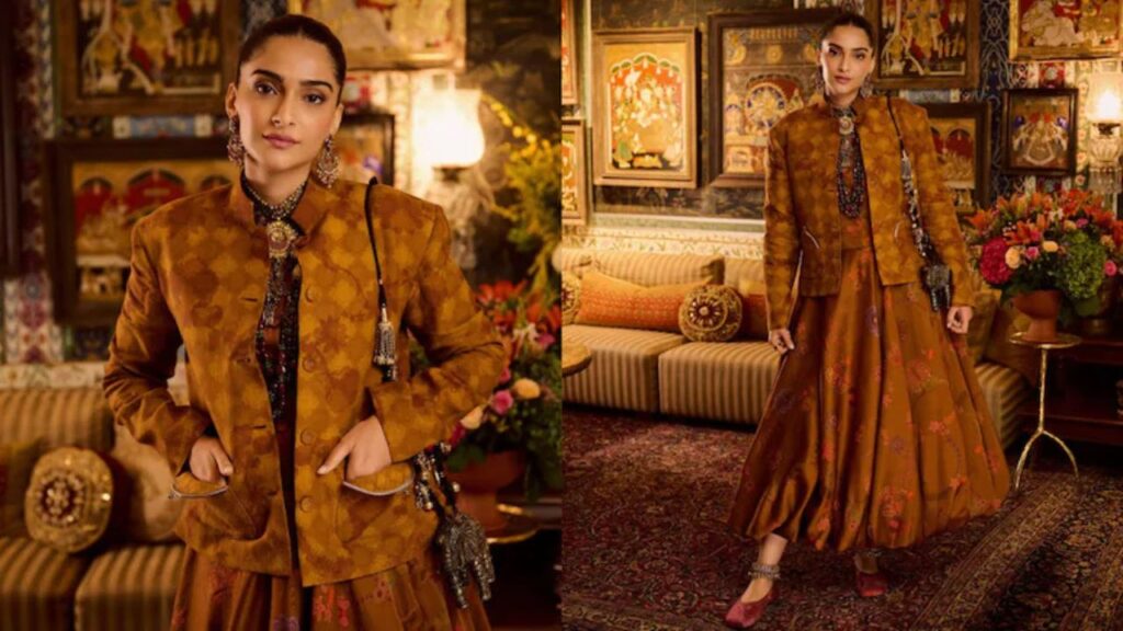 Sonam Kapoor at Anshula Kapoor's engagement.