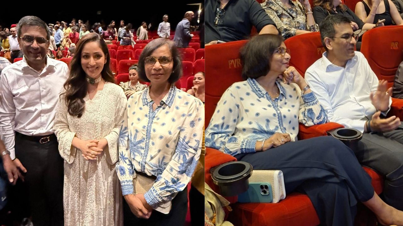 Dr DY Chandrachud, Yami Gautam, Kiren Rijiju, Hardeep Puri and Vinai Saxena attend screening of film Haq based on Shah Bano case