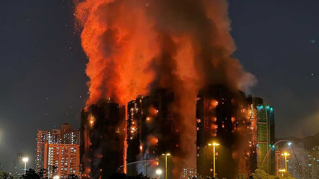 Massive fire breaks out in Hong Kong apartment, four dead; three hospitalized