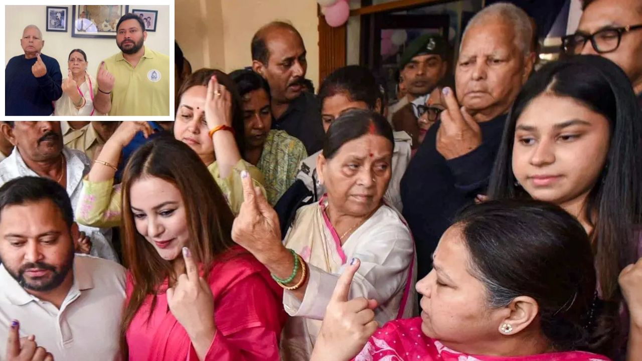 ‘Badlaav Hoga’: Lalu Yadav and family cast votes as Bihar begins poll battle