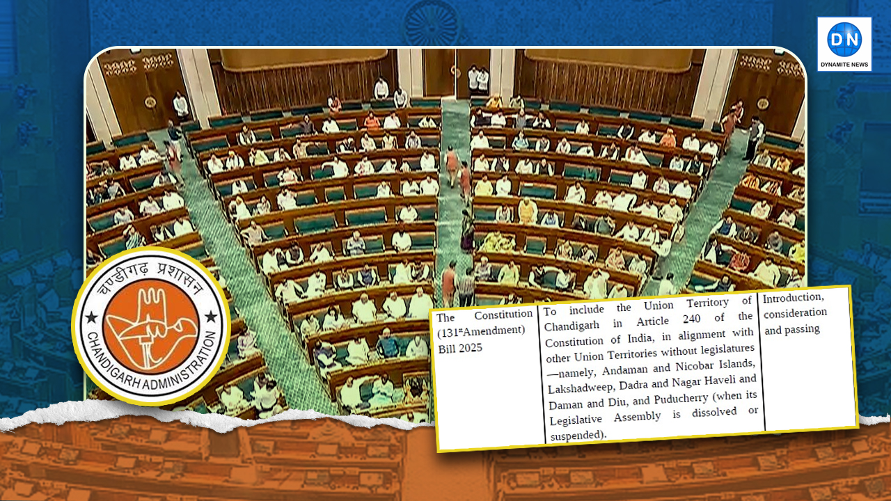 Political Buzz in Punjab as Union Govt Plans to Table the Constitution Amendment Bill on Chandigarh in the Lok Sabha