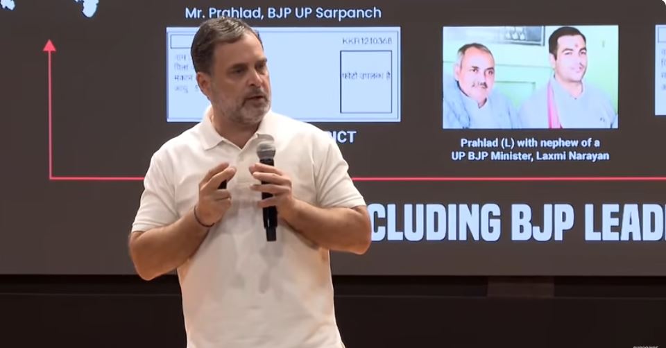 Rahul Gandhi alleges vote-stealing detected in Haryana, Karnataka, and MP