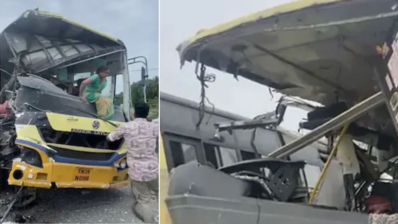 Tamil Nadu: 10 Killed, 20 injured in head-on collision between two buses