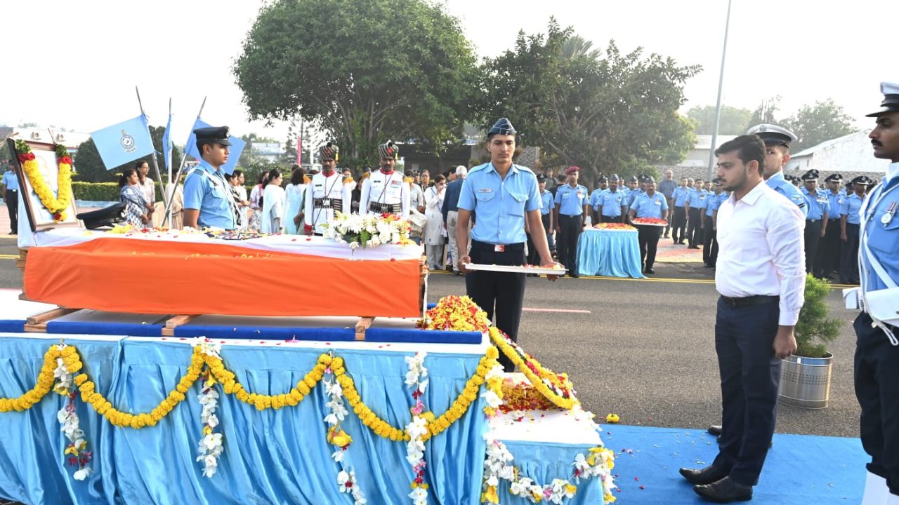 Tejas Crash: Martyred IAF Pilot Naman Syal mortal remains reaches Coimbatore