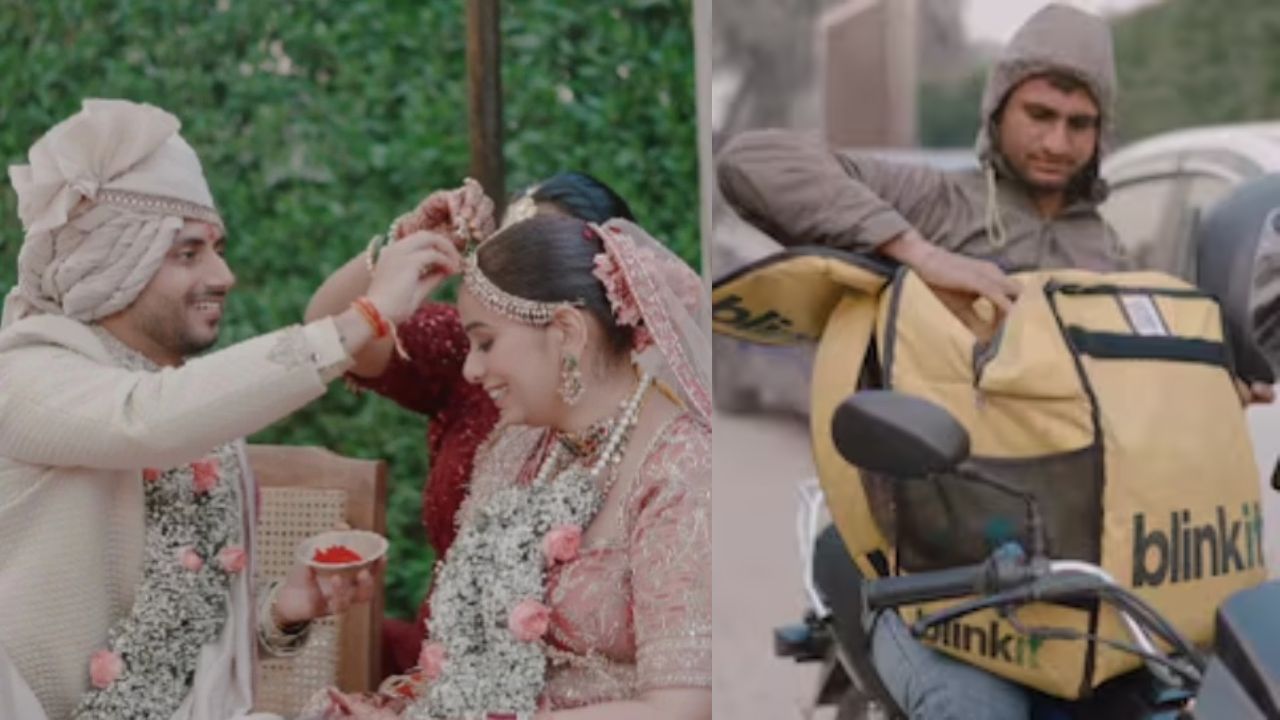 Viral Video: Blinkit saves bride’s sindoor moment at wedding; Quick delivery saves ritual