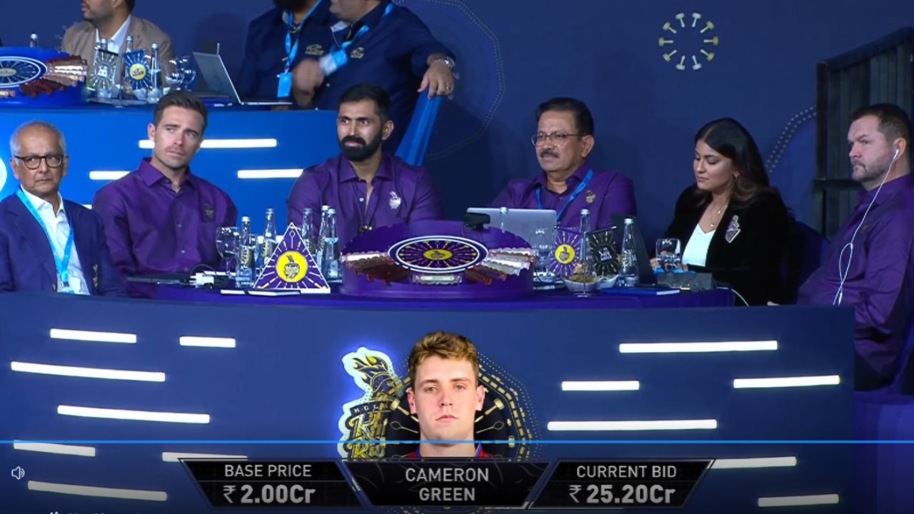 Cameron Green Becomes IPL 2026’s Most Expensive Overseas Player, Sold to KKR for ₹25.20 Crore