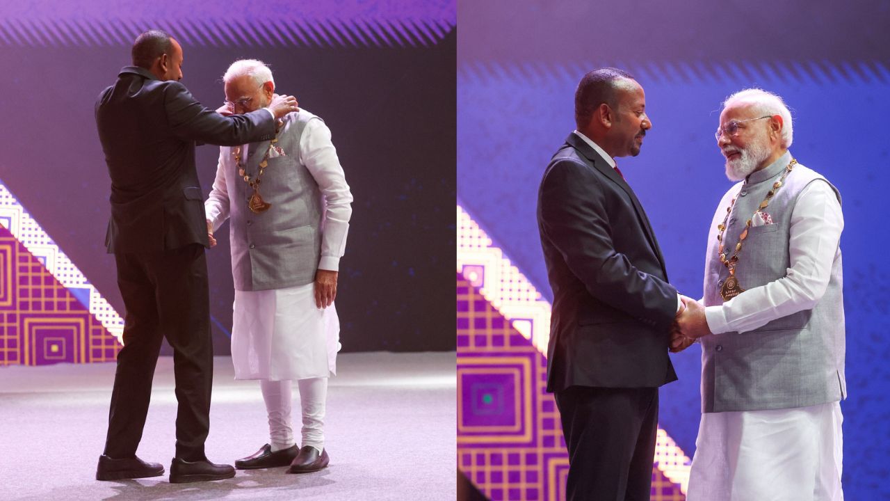 PM Modi becomes first global head of Govt to receive Ethiopia’s highest award