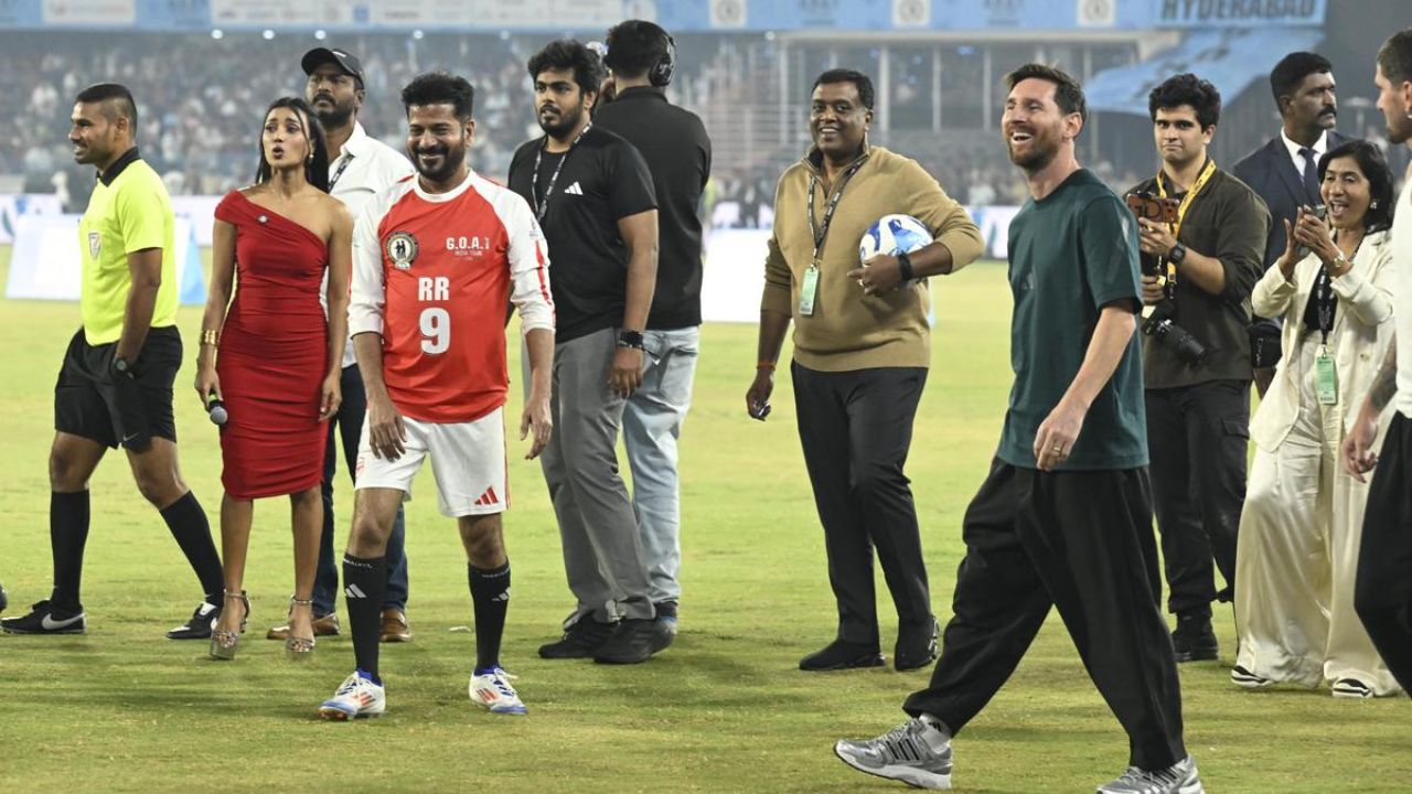 Messi India tour runs smoothly in Hyderabad after Kolkata chaos