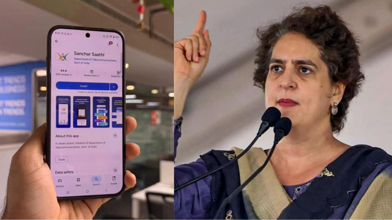 Privacy concerns rise over pre-installed ‘Sanchar Saathi’ app; Priyanka Gandhi criticizes Govt