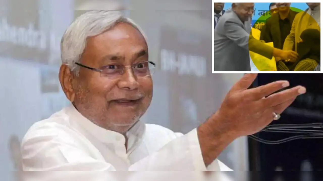 Viral: Nitish Kumar pulls down woman’s hijab at event; Opposition questions Bihar CM’s mental state