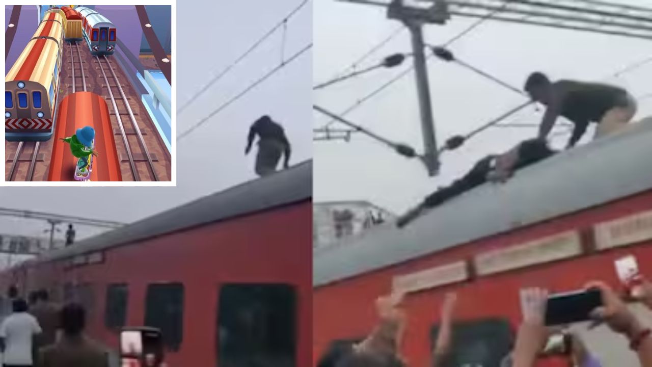 Viral: UP Man Pulls ‘Subway Surfers’ Stunt On Moving Train, Halts Rail Traffic For 40 Minutes