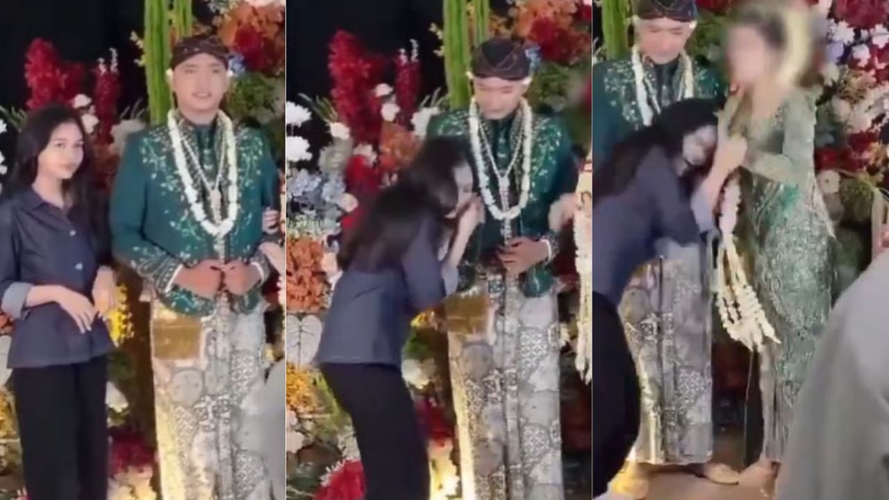 Viral: Bride drags groom’s ex-girlfriend by hair after she tries to kiss him on wedding stage