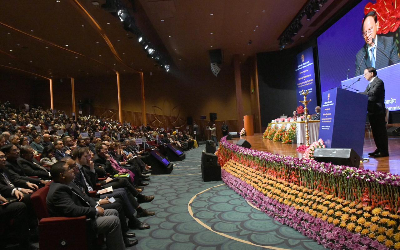 A packed hall at NHRC’s Human Rights Day conference in New Delhi.