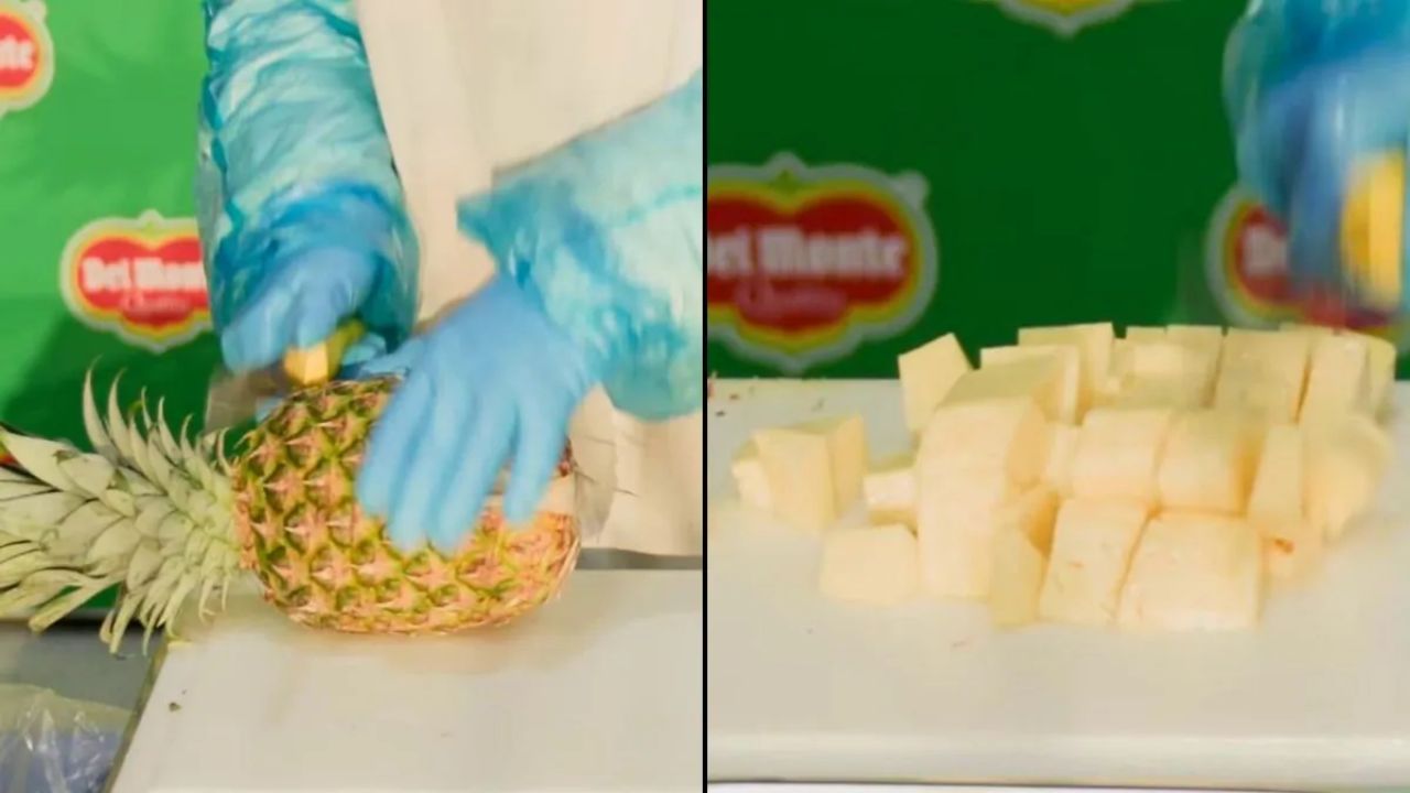 Woman peels and cuts pineapple in 11 seconds; Sets world record