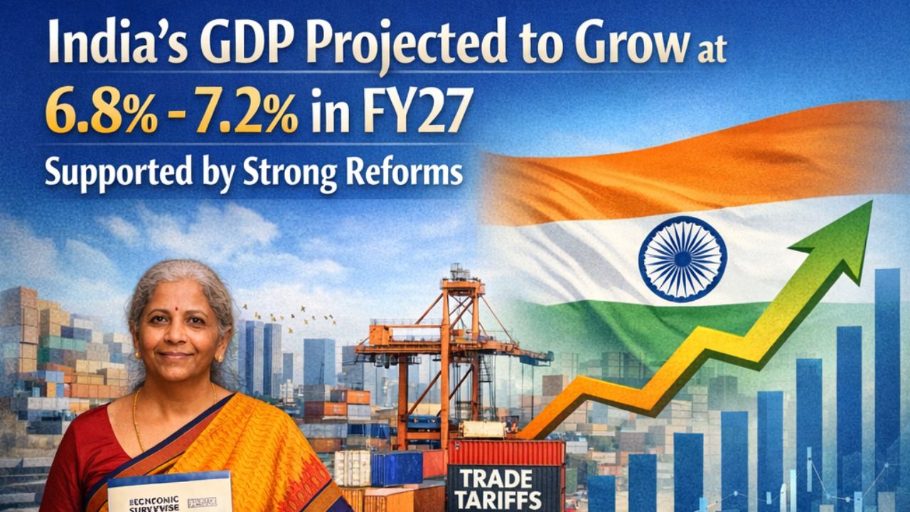 Economic Survey 2025–26: Indian Economy expected to grow 6.8%-7.2% in FY27