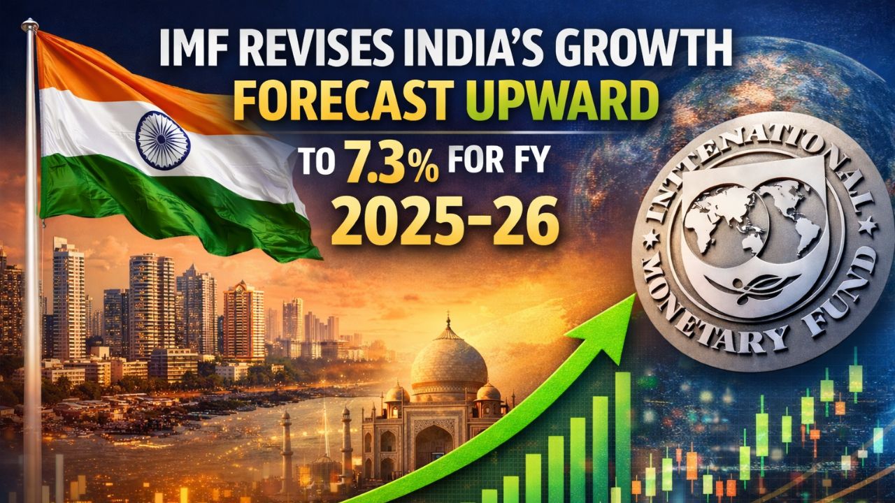 IMF Revises India’s Growth Forecast Upward to 7.3% from Earlier Estimate of 6.6% for FY 2025–26