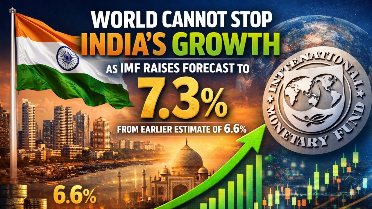 IMF Revises India’s Growth Forecast Upward to 7.3% from Earlier Estimate of 6.6% for FY 2025–26
