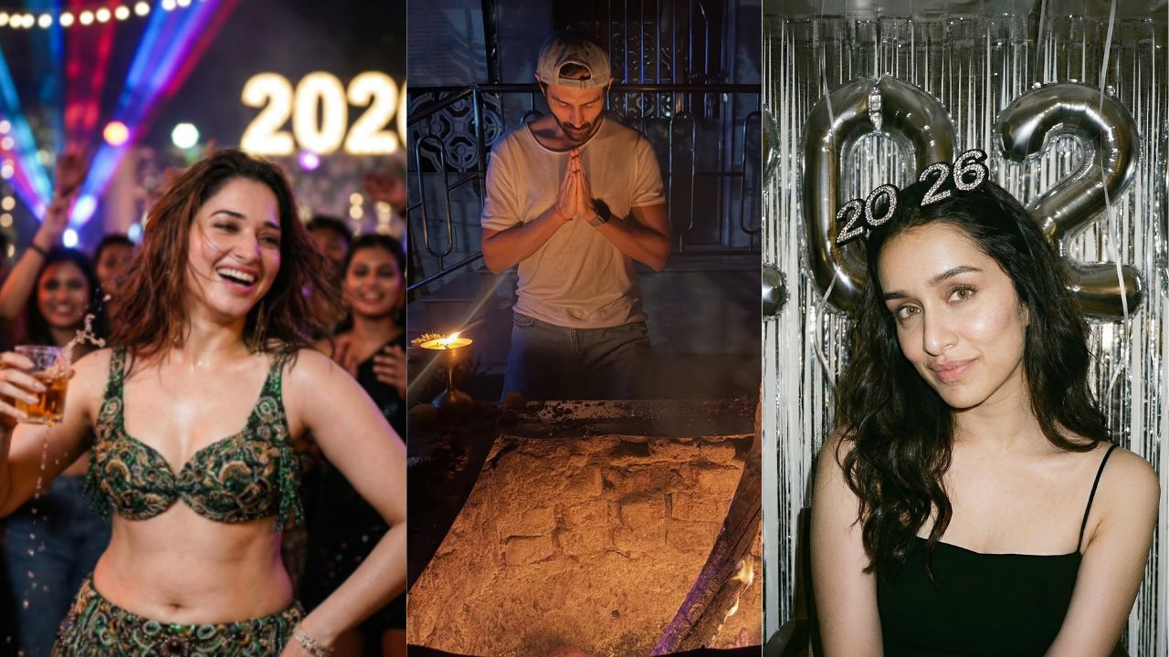 Bollywood stars celebrate New Year 2026 with glitz and glam; Deets inside