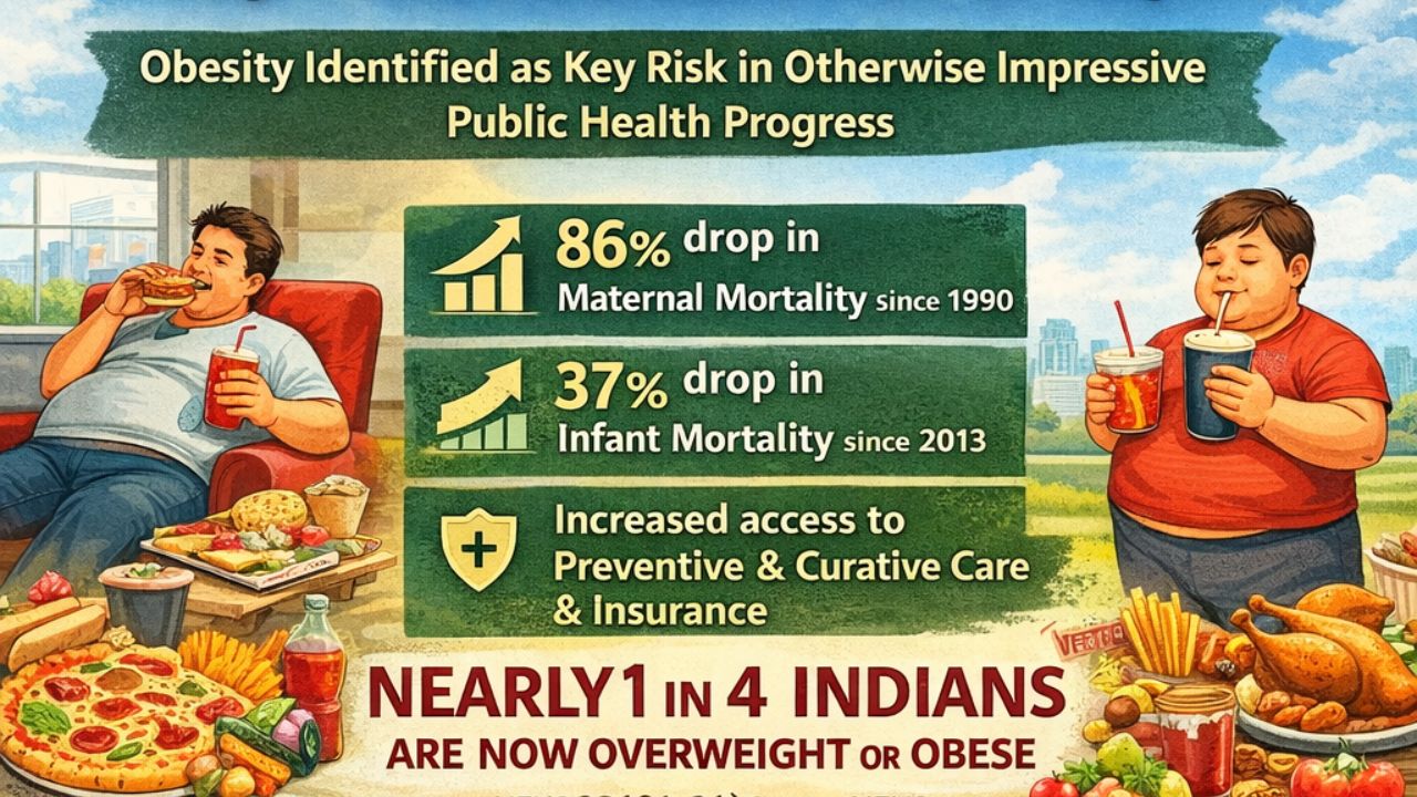 Economic Survey 2025–26 flags health gains but obesity emerges as a key threat to India’s human capital