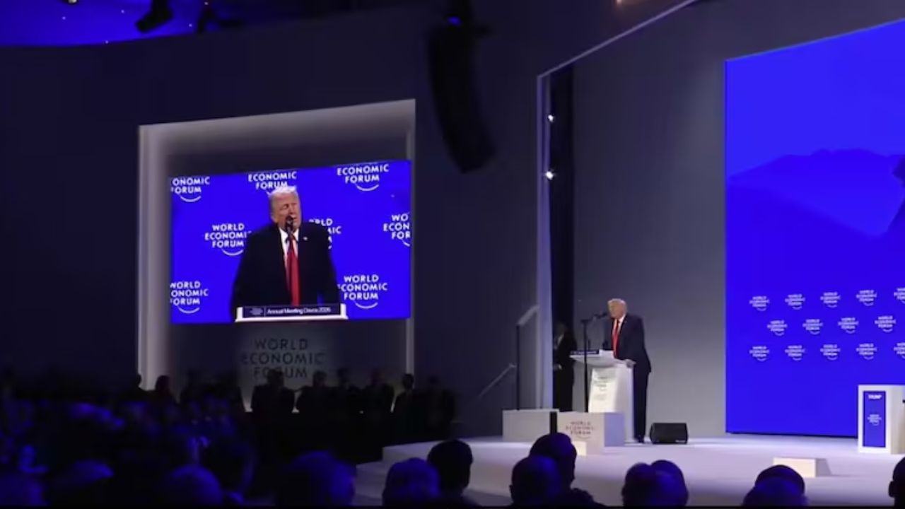 ‘Settled 8 wars, including India-Pakistan’: Donald Trump at Davos 2026