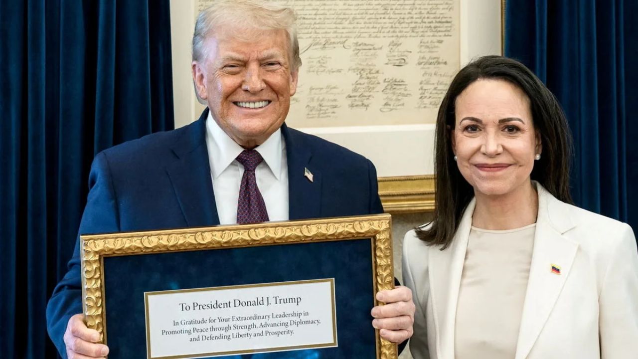 Trump receives Nobel medal from Machado; Can a prize be transferred?