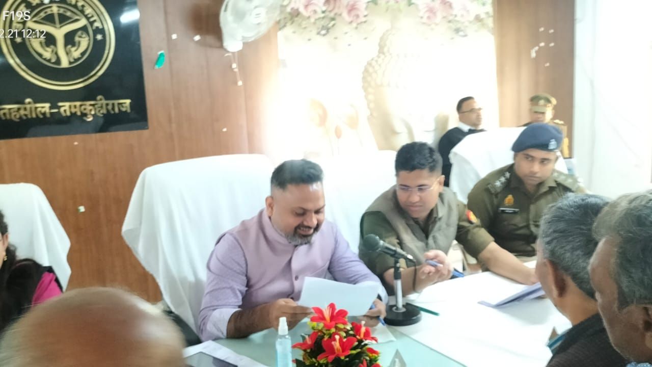 DM Mahendra Singh Tanwar hears public grievances