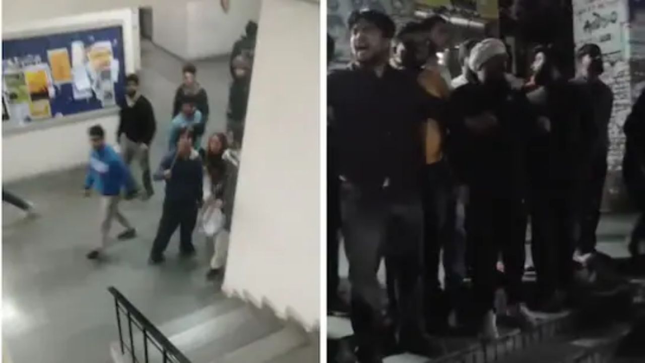 JNU protest turns violent after midnight; Left and ABVP trade allegations