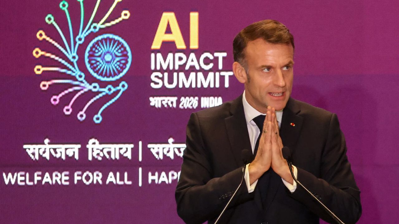 Macron urges PM Modi to ban social media for children under 15 at India AI Summit 2026