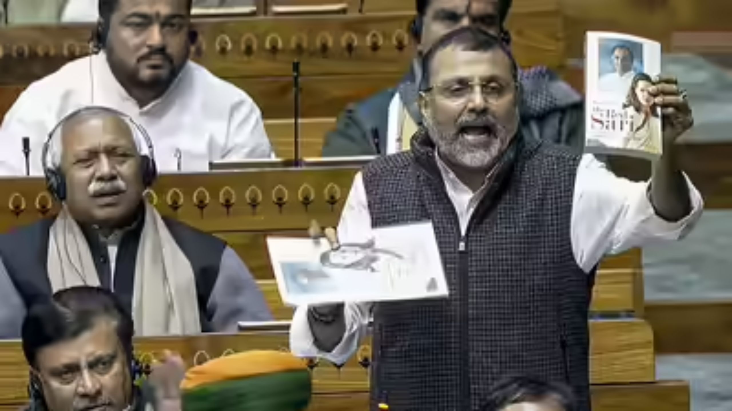BJP MP Nishikant Dubey Targets Nehru-Gandhi Family Over Unpublished Book Controversy