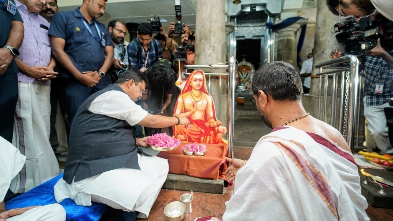 BJP Chief Visits Birthplace of Shankaracharya