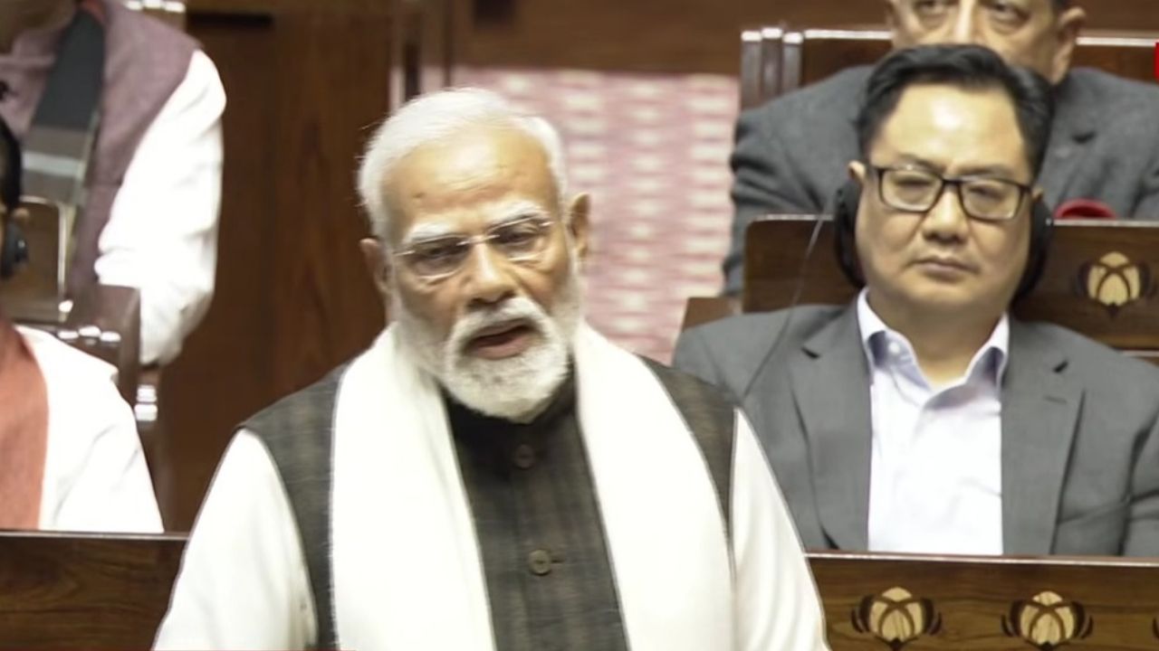 PM Modi Slams Congress Over ‘Grave-Digging’ Allegations in Rajya Sabha