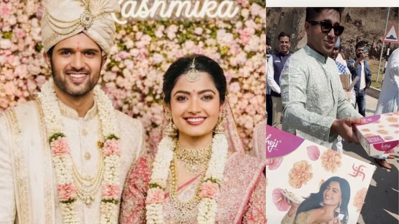 Rashmika Mandanna, Vijay Deverakonda tie the knot; Sweets distributed to media and fans
