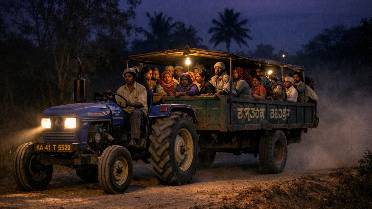 Karnataka: Tractor falls into ditch in Bagalkot; Four, including a toddler, killed