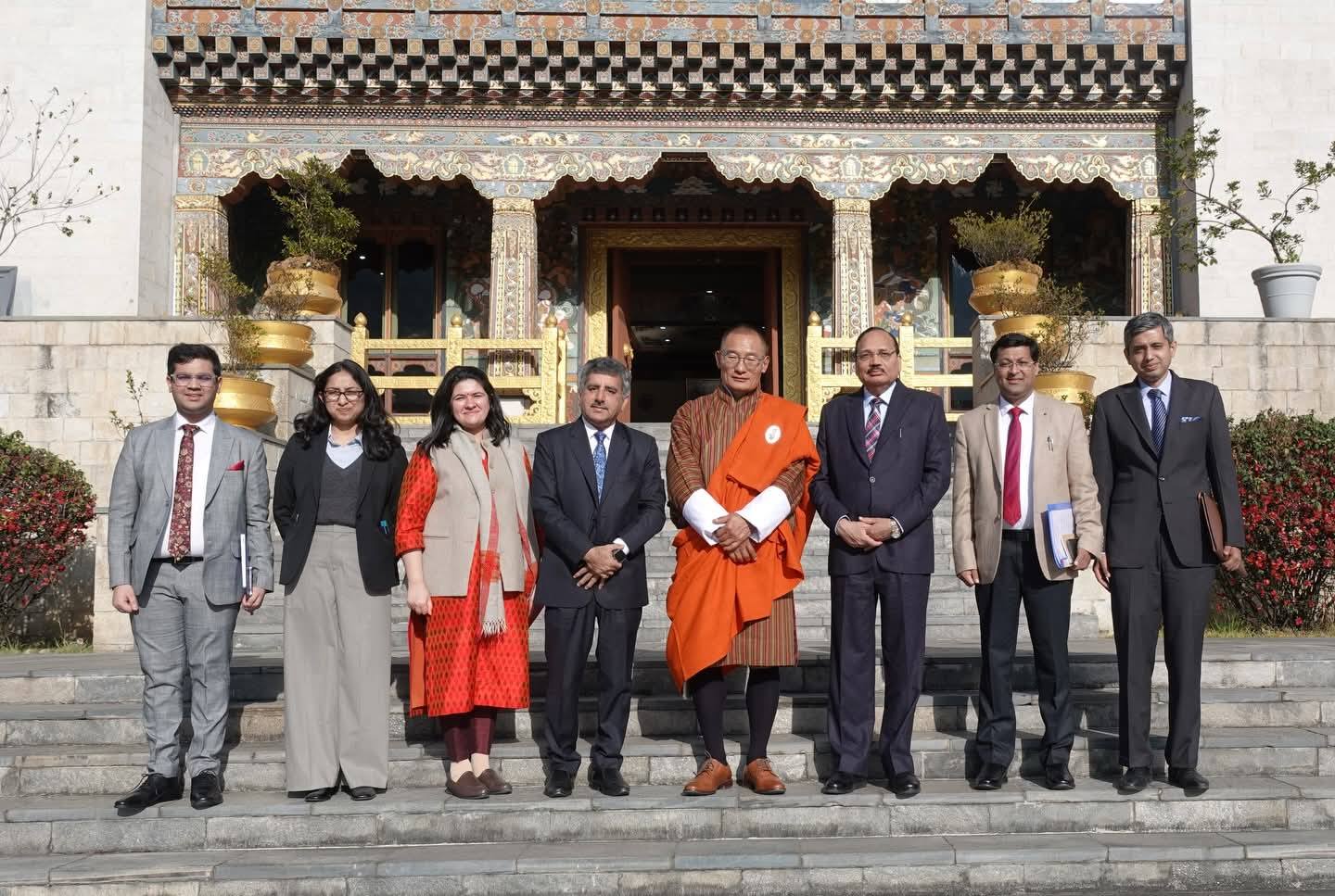 CJI Surya Kant and Bhutan Prime Minister Tshering Tobgay with other dignitaries