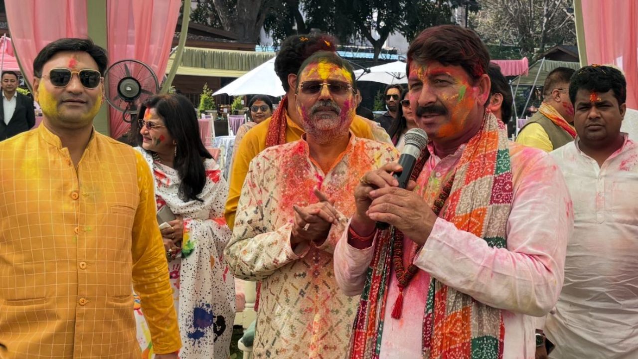 Holi Milan Celebration Held at Residence of Dr. Nishikant Dubey in New Delhi; Eminent Personalities Attend