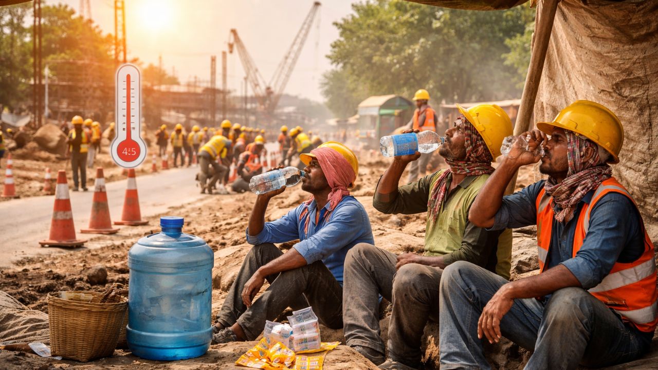 Odisha Govt Shield Workers from Extreme Heat, Restricts Labour Work From 11 AM to 3 PM