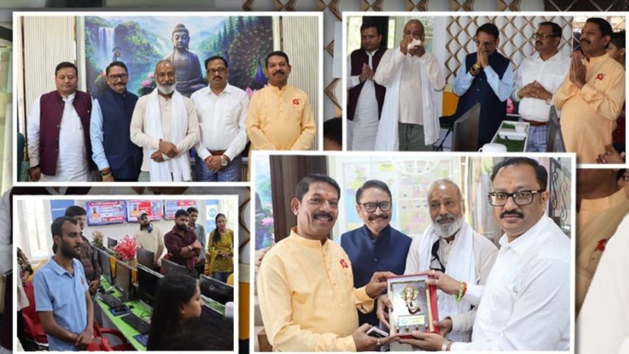 Spiritual Guru Adhipen Bose Nandhiji Visits Dynamite News Headquarters in Delhi, Interacts with Young Journalists on World Peace